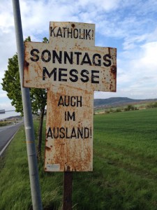 Sonntagsmesse im Ausland